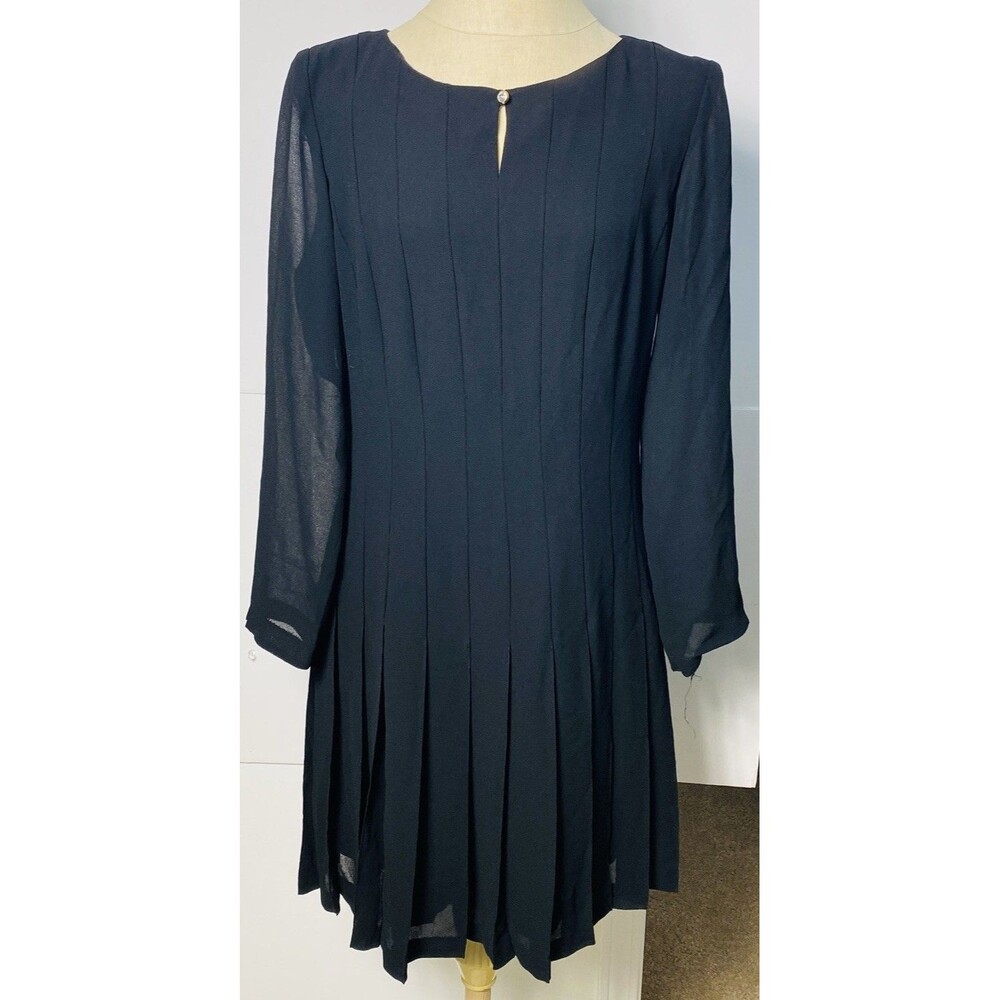 cynthia Howie Maggy Boutique Petite Evening Dress Black Sz 10P Lined